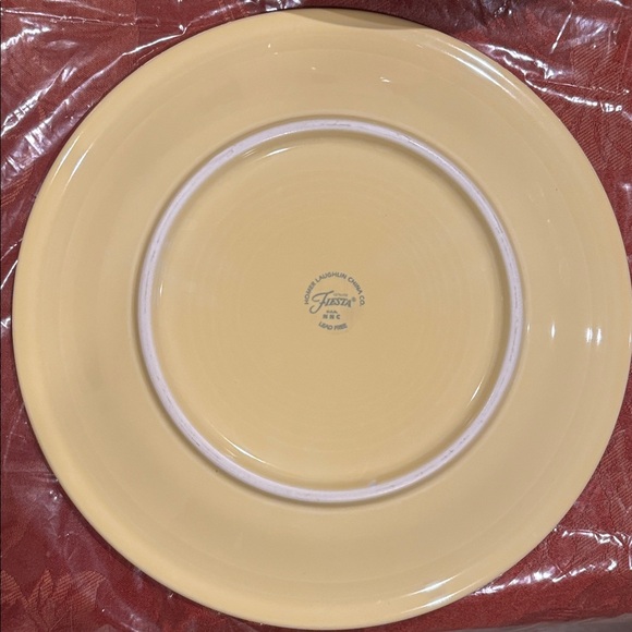 4 Fiesta by Homer Laughlin Yellow Dinner Plates- 10.5” - Picture 4 of 7